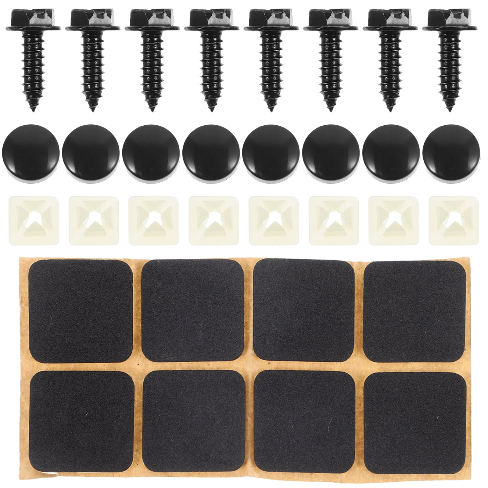 8 Sets License Plate Screws License Plate Bolts License Plates Frames Screws Covers Washers Kit