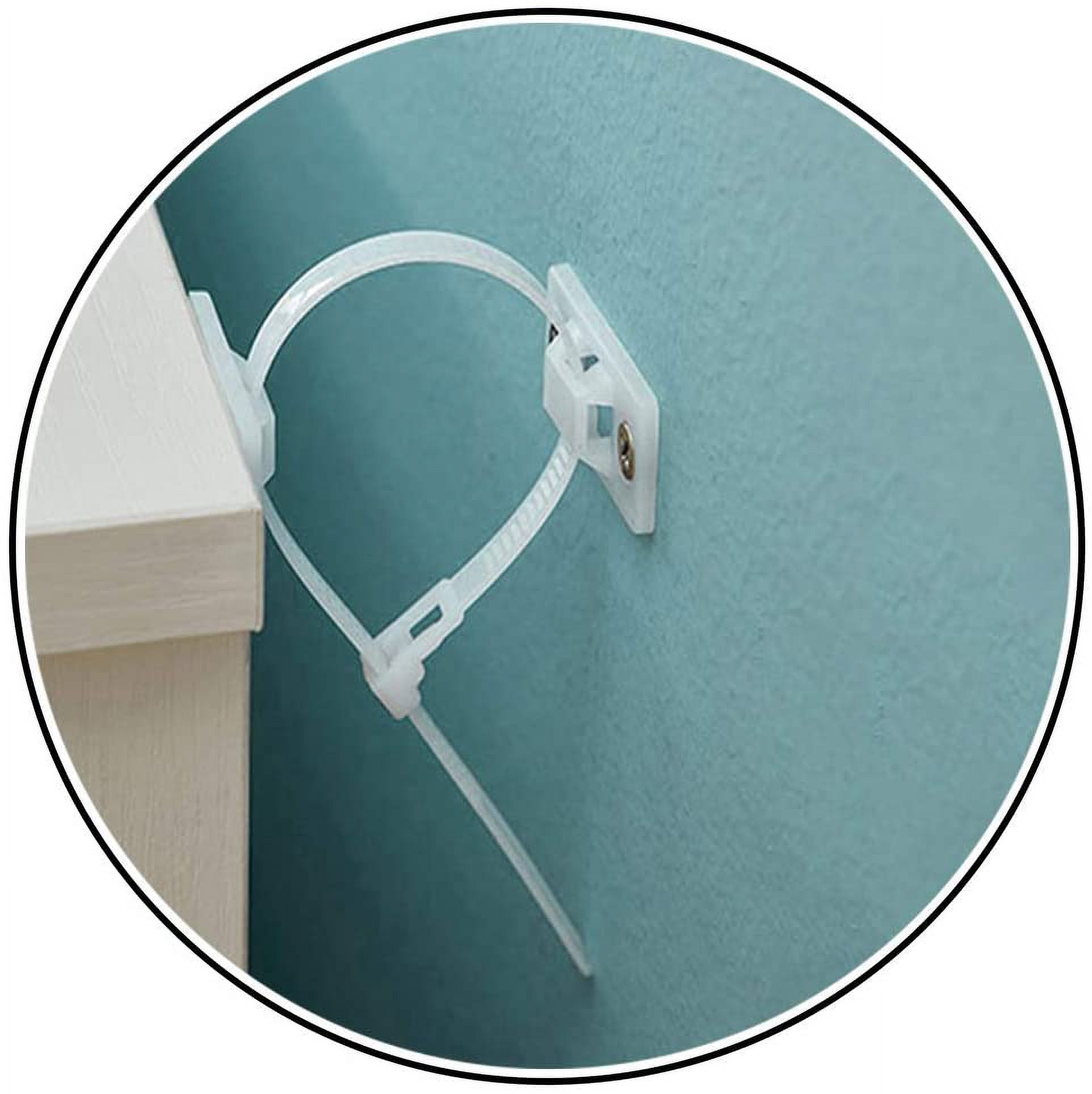 8 Sets Nylon AntiTip Furniture Anchor Straps, Attach Furniture to Wall Keeping Baby Pet Safety