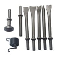 thumbnail image 1 of 8 Sets Pneumatic Air Set Heavy Duty Tile Air Bits Set Extended Reach 40cr Material Professional Automotive Tasks, 1 of 8