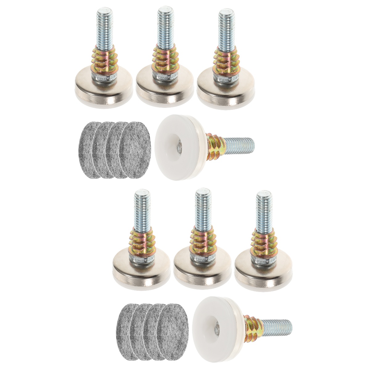 8 Sets Table Levelers Adjustable Furniture Levelers Heavy Duty Chair