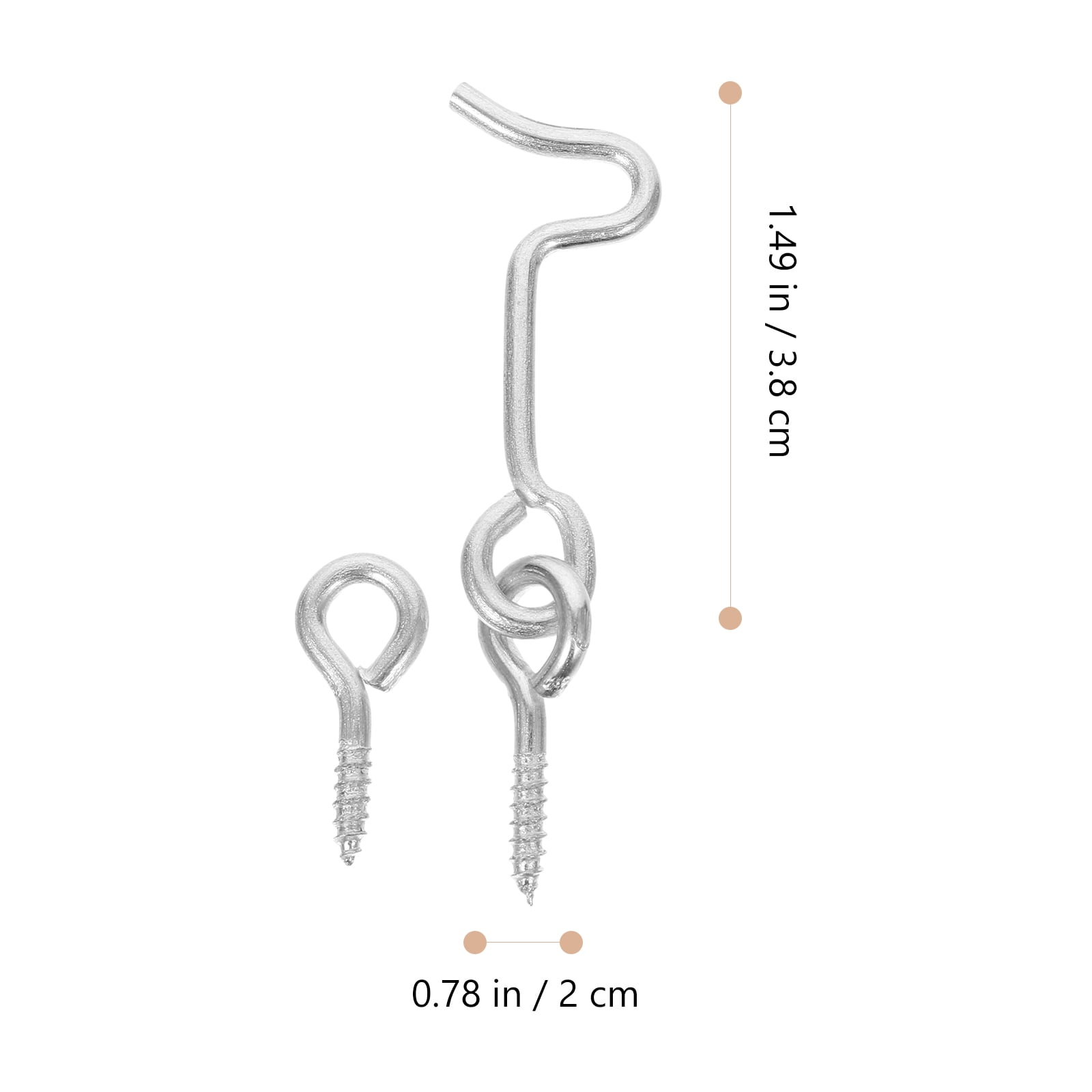 8 Sets Window Door Hook Wind Hook Barn Door Latch Hook and Eye Latch ...