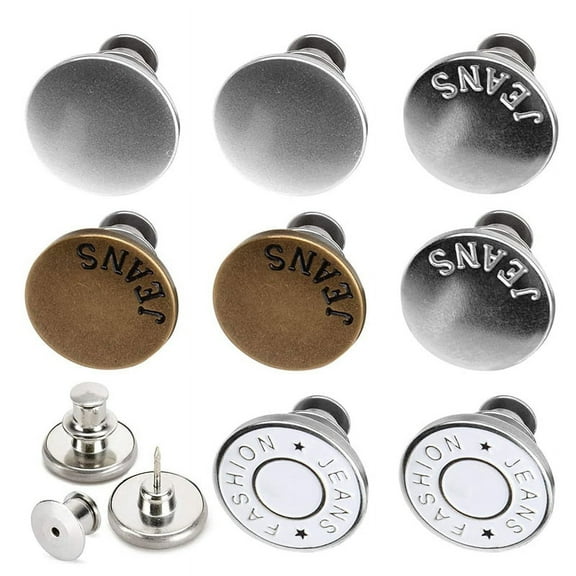 8 Sets of Button Pin Jeans,Seamless, Instant Jeans Buttons