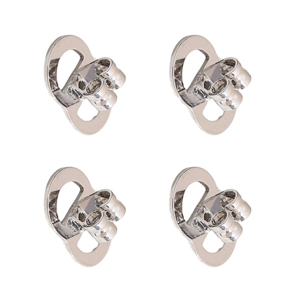 8 Shape Earring Stabilizers For Large Hoops Secure Grip Soft Gold/Silver Backs Jewelry Support Accessories