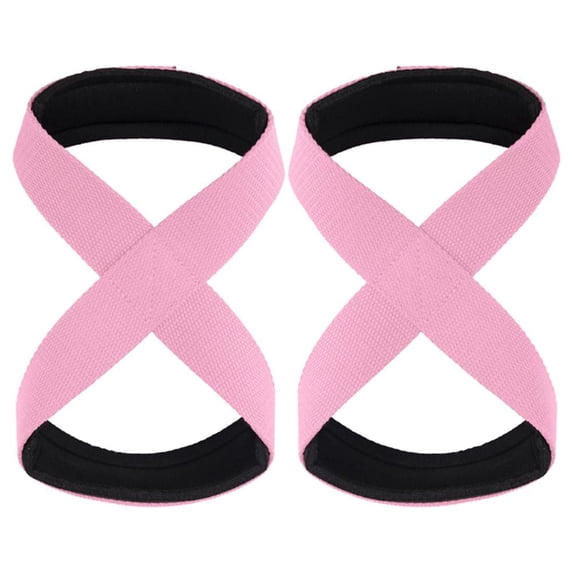 8-Shaped Support Strap (1 Pair), Weightlifting Grip for Gym