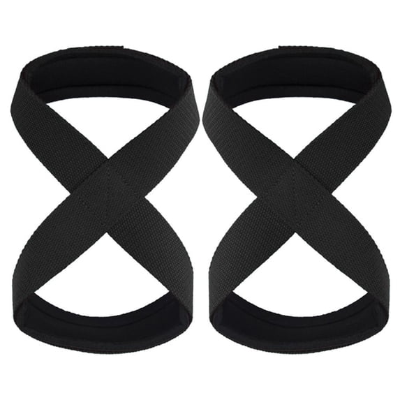 8-Shaped Support Strap (1 Pair), Weightlifting Grip for Gym