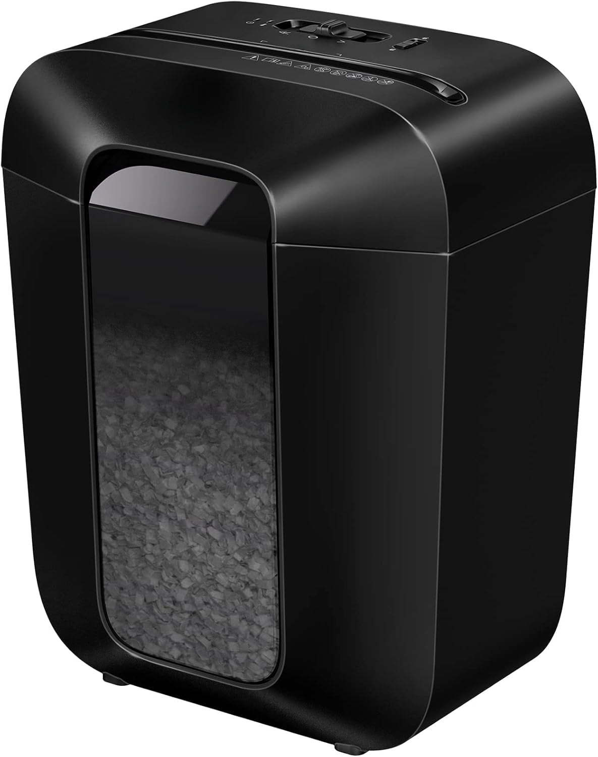 8-Sheet Micro-Cut Paper Shredder for Home Office, Black