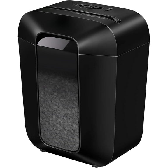 8-Sheet Micro-Cut Paper Shredder for Home Office, Black
