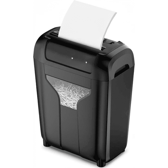 8-Sheet Quiet Cross Cut Paper Shredder P-4 Security 4 Gallon Bin