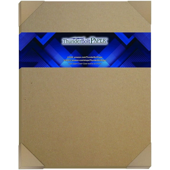 8 Sheets 11x14 inch 100pt Brown Chipboard .100 Caliper Recycled Materials Kraft Thick DIY Crafts, Designer Scrapbook Albums, Handcrafted Boxes, Frames, Storage, Heavy Duty Projects