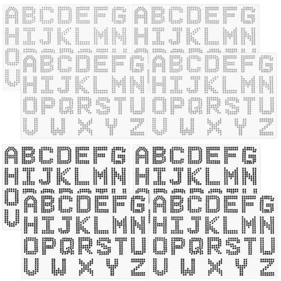 8 Sheets 2 Style Letter A -Z Acrylic Hotfix Rhinestone Self-Adhesive Acrylic Rhinestone Stickers for DIY Decoration and Crafts
