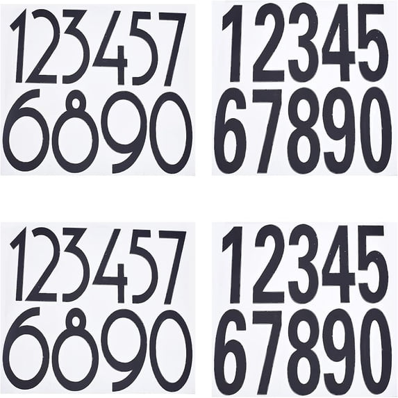 8 Sheets 2 Style PET Sticker Reflective Self Adhesive Vinyl Waterproof ...