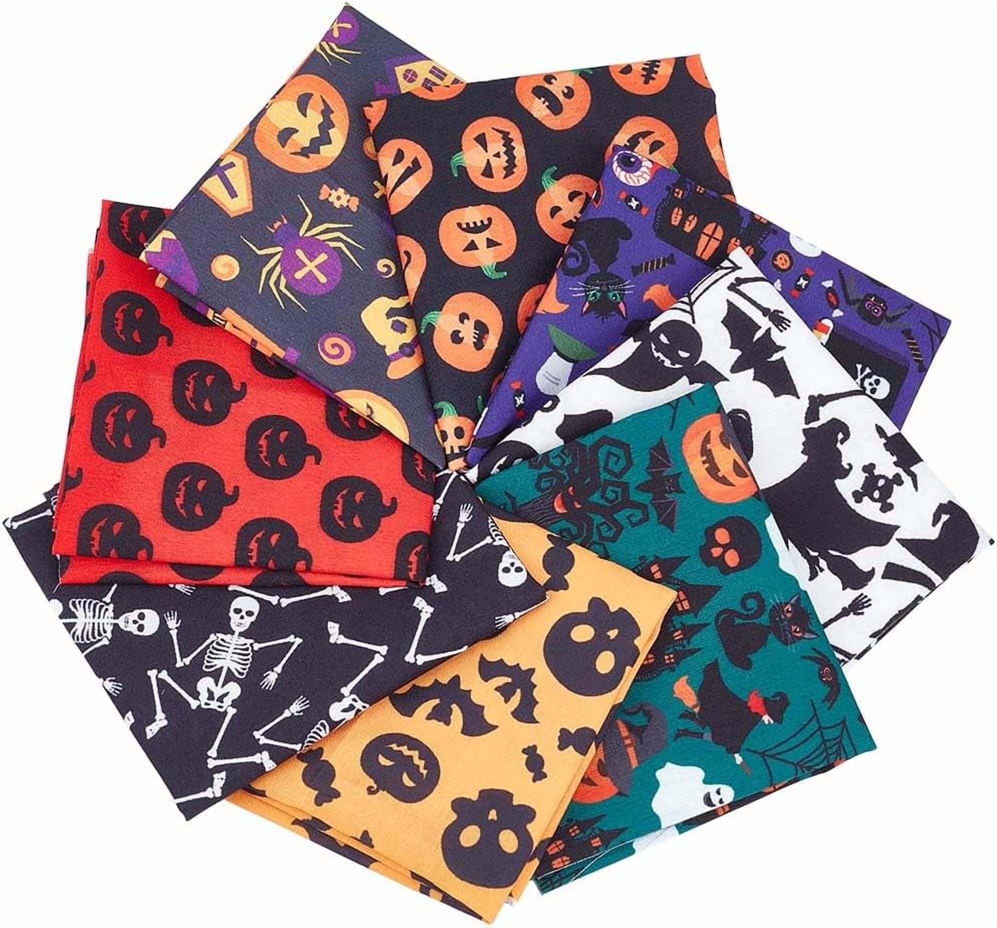 8 Sheets 8 Styles Fabric Fat Quarter Cotton Fabrics Bundles Precut ...