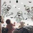 thumbnail image 1 of 8 Sheets 84 Pcs Window Clings Halloween Decoration Glass Stickers Scary PVC Removable Door Decals and 1 Small Scraper, 1 of 7