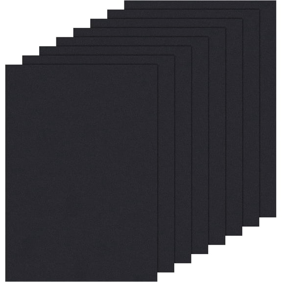 8 Sheets A4 Black PVC Frame Protective Film Sheets Flexible Plastic Board Durable 12x8" for Signage Modeling Arts DIY