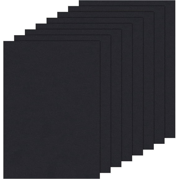 8 Sheets A4 Black PVC Frame Protective Film Sheets Flexible Plastic Board Durable 12x8 for Signage Modeling Arts and Crafts Picture Frames DIY