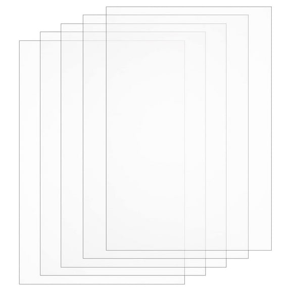 8 Sheets A4 Clear PVC Flexible Plastic Board Sheet Ideal for Signage Modeling Projects Arts and Crafts Picture Frames Paintings Durable Plastic Sheet