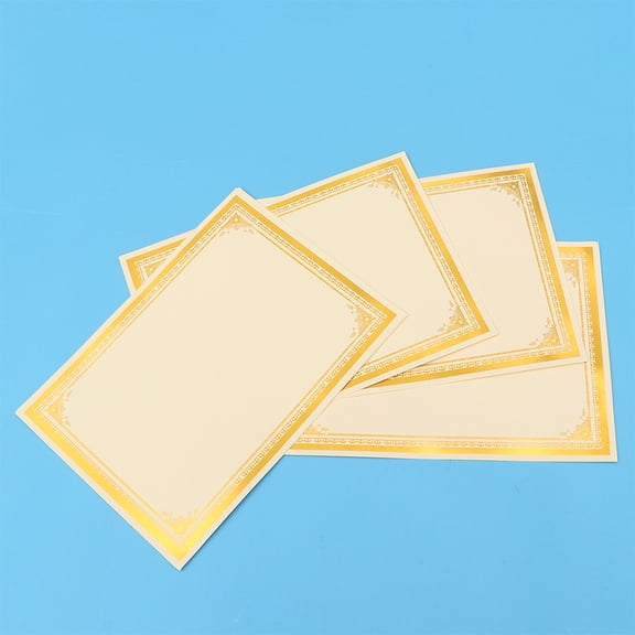 8 Sheets A4 Certificate Paper for Awards, Diplomas, Graduation, Blank Printable Craft Paper for Official Documents and Crafts