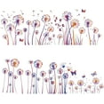 thumbnail image 1 of 8 Sheets Dandelion Wall Sticker Spring Flowers Window Decals Self Adhesive PVC Waterproof Window Cling Peel Stick Wall Decor DIY, 1 of 9