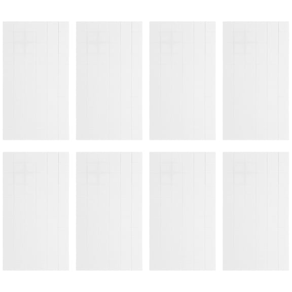 8 Sheets Double-sided Tape High Density Foam Foam Cube 13.10X7.20X1.00CM White