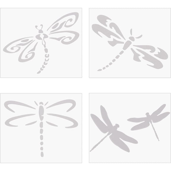 8 Sheets Dragonfly Car Sticker Self Adhesive Car Sticker Waterproof Vinyl Window Decal Vinyl Automotive Exterior Decoration Decals for SUV Truck Motorcycle Doors Walls Laptop White