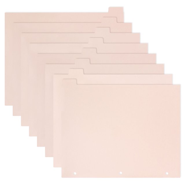 8 Sheets Handbook Separator A4 Binder Dividers Manual Dividers Dividers