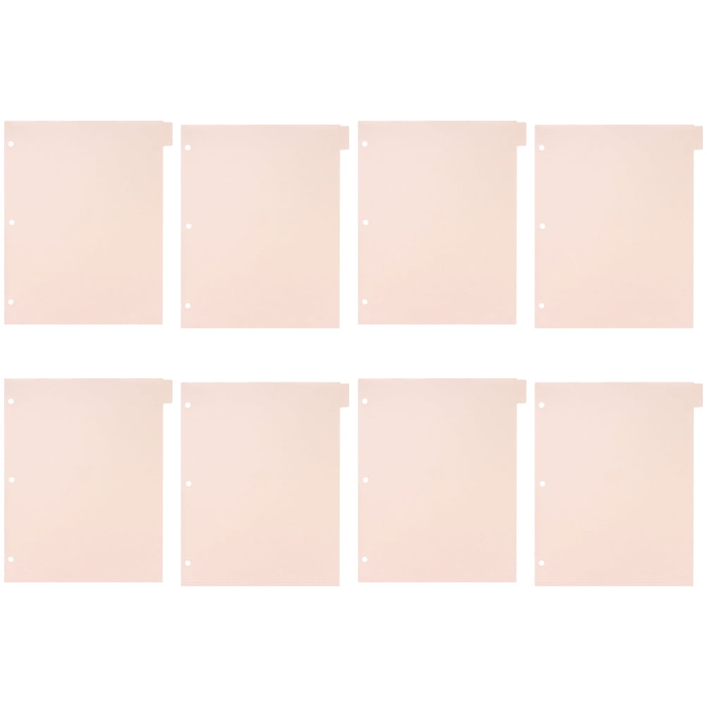 8 Sheets Handbook Separator Binder Labels Tabs for Binders Colored