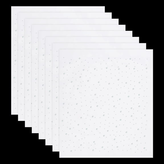 8 Sheets Iron on Rhinestone 13.2x11.5inch Round Flat Rhinestone Iron-On Heat Transfer Glitter Hotfix Rhinestone Decals for for Women Men Clothing Embellishment