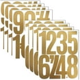 thumbnail image 1 of 8 Sheets Large 5 Inch Gold Number Stickers 0-9 Numbers,Self Adhesive Alphabet Number Sticker,for Mailbox,Bins, House Nummber(8 Sheets Gold), 1 of 16