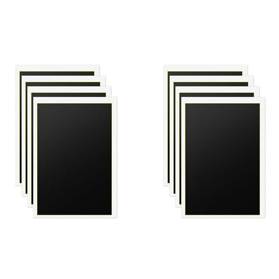 8 Sheets Laser Engraving Marking Paper, 15.35x10.63Inch Color Paper (Black, 39x27cm)