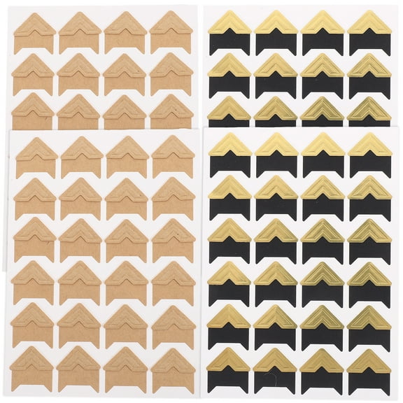 8 Sheets Photo Corner Stickers Self Adhesive Photo Mounting Corners Picture Frame Protector