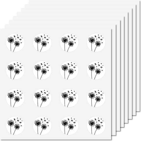 8 Sheets Plastic Waterproof Self-Adhesive Picture Stickers Cartoon Decals for Kid's Art Craft Flower 150x150mm Sticker: 25mm diy