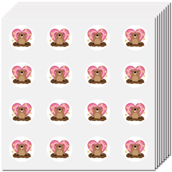 8 Sheets Plastic Waterproof Self-Adhesive Picture Stickers Cartoon Decals for s Art Craft Animal 150x150mm Sticker: 25mm for DIY
