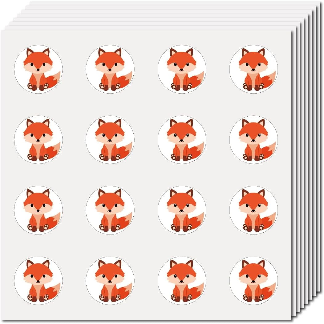 8 Sheets Plastic Waterproof Self-Adhesive Picture Stickers Round Dot ...