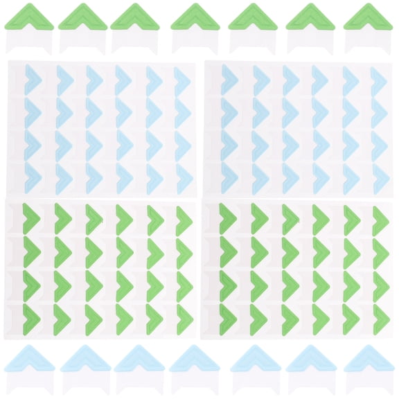 Assorted Color Photo Corner Protectors for Decoration 8 Sheets DIY Supply