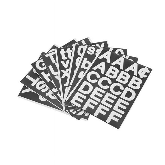 8 Sheets Self-Adhesive Vinyl Letters Numbers Kit, Mailbox Sticker for Mailbox,Signs,Window,Cars,Address Number