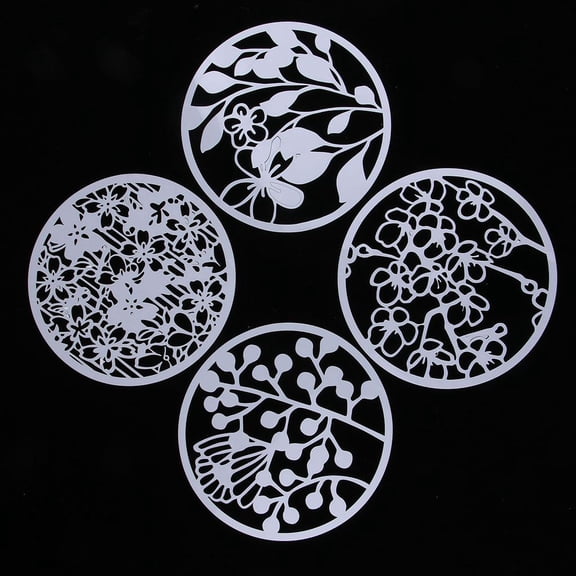 8 Sheets Spring Festival Embellishments Window Decoration Making Tools Drawing Template Painting Stencil for Card Making 165mm