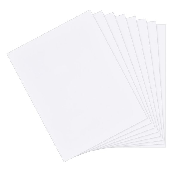8 Sheets White Plastic Sheet 10.4x7.9 Inch Plastic Plates 0.5mm Thick Hard Plastic Sheet for Architectural Models Sand Table Building