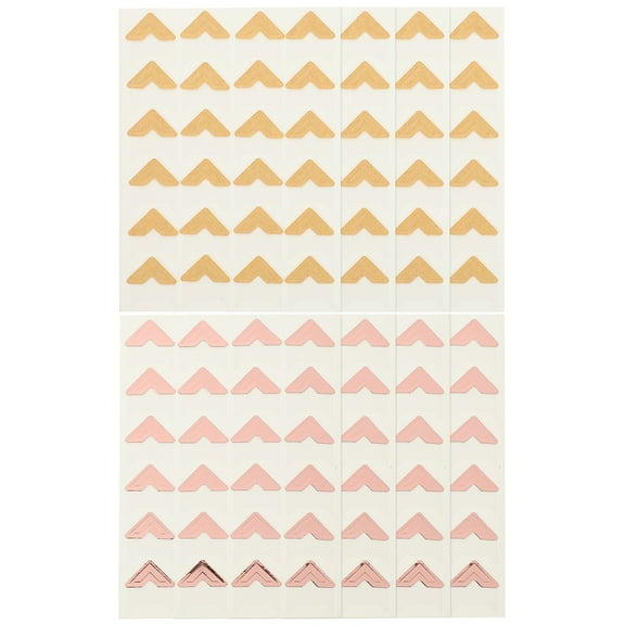 8 Sheets of Photo Corners Picture Corners Photo Mounting Corners for Scrapbooking