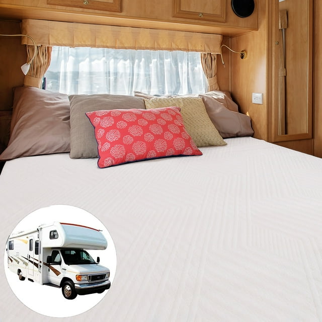 8" Short Queen RV Mattress Gel Memory Foam Mattress with Breathable