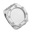 thumbnail image 1 of 8 Sided Face Custom Rhodium Designer Ring, 1 of 1