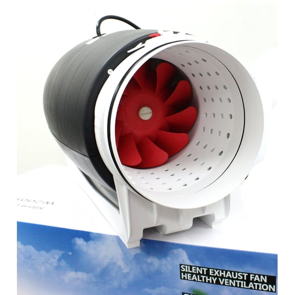 8" Silent Inline Duct Fan Ventilation Hydroponics Exhaust Meeting Room Office