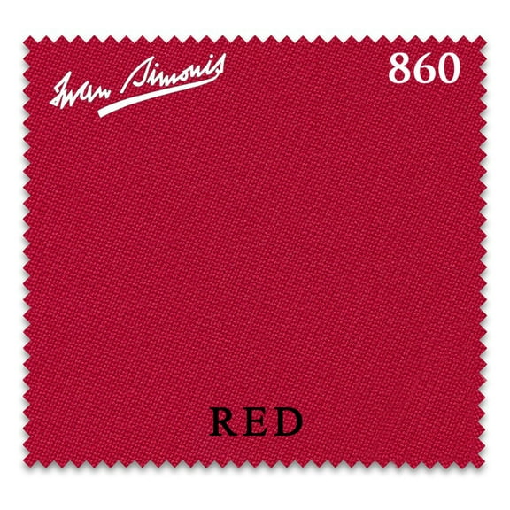 8' Simonis 860 Pool Billiard Table Cloth - Red - AUTHORIZED DEALER