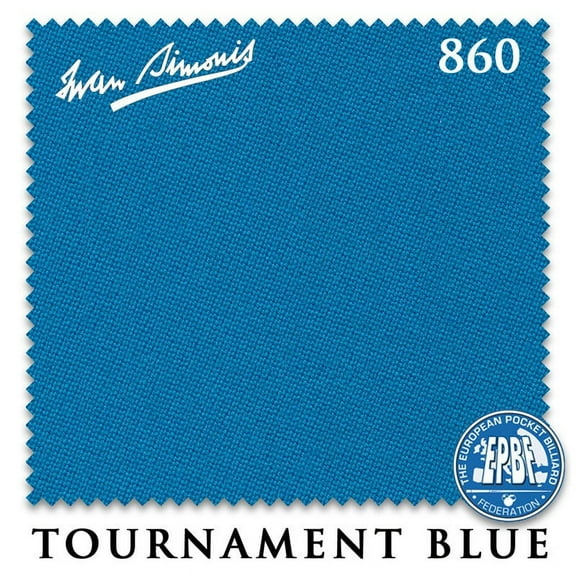 8' Simonis 860 Pool Billiard Table Cloth - Tournament Blue - AUTHORIZED DEALER
