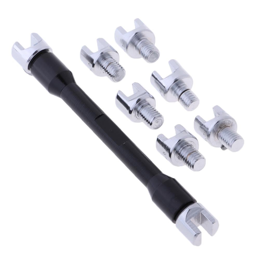 8 Size (5.4-6.8mm) Wheel suitable for Motorcycle Motorbike , Black, as described