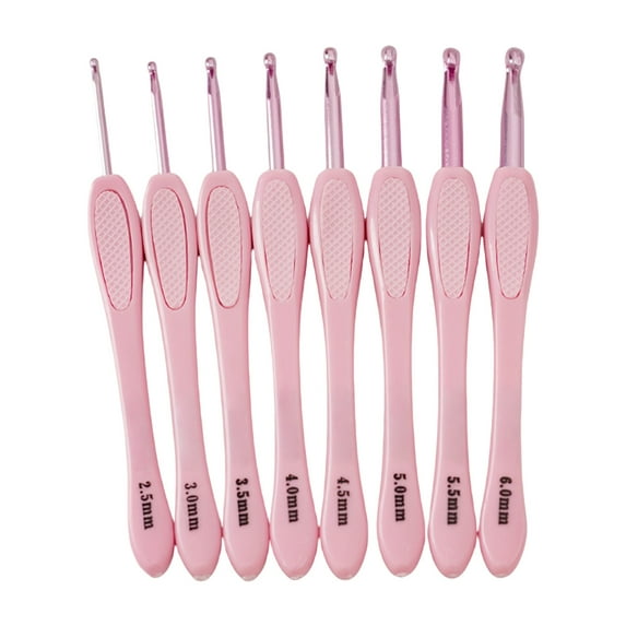 8 Size Long Handle Crochet Hook Needle 2.5mm-6mm