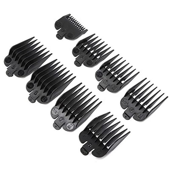 8-Piece Clipper Guard Set, designed for Use with Dog Hair Trimmer, Pet Hair Trimmer, Dog Trimmer for Grooming, Dog Hair Clippers for Grooming, Paw Hair Trimmer for Dogs, Dog Paw
