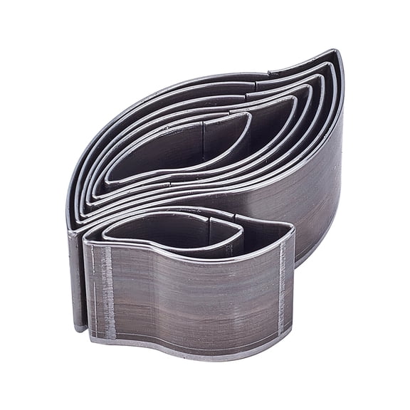 8 Size Punching Die Set Leather Craft Cutter Punch Hole Hollow Drop Wallet Cutter Leather Cutting Belt Puncher Cutting Tools for DIY Leather Craft