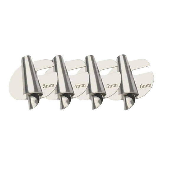 8-Size Universal Sewing Rolled Hemmer Foot - 3-10mm Metal Presser Foot Set