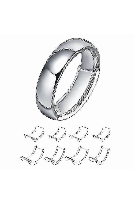 8 Sizes Silicone Invisible Clear Ring Size Adjuster Resizer Loose Rings Reducer