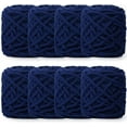 thumbnail image 1 of 8 Skeins Chunky Chenille Yarn for Crocheting Soft Thick Fluffy Yarn for Hand Knitting Bulky Velvet Blanket Yarn Plush Yarn for Weaving Sweater Shawl Scarf Gloves DIY Craft (Multicolor), 1 of 6